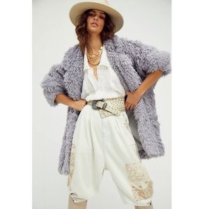 NWT Free People Honeypie Teddy Jacket Coat